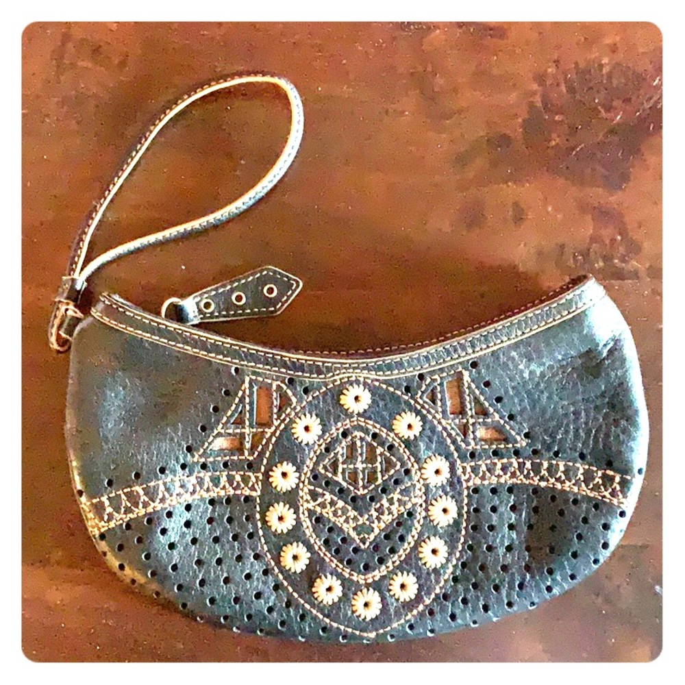 VINTAGE crescent shaped Cole Haan wristlet!